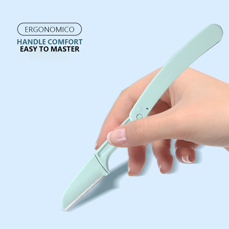Folding 3Pcs Eyebrow Razor Safety Blade Eyebrow Trimmer Razor Set