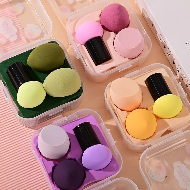 3Pcs Makeup Sponge Set Mushroom Powder Cushion Sponge Puff