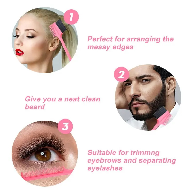 Multi Functional Double Sided Eyebrow Brush for Hair Edges