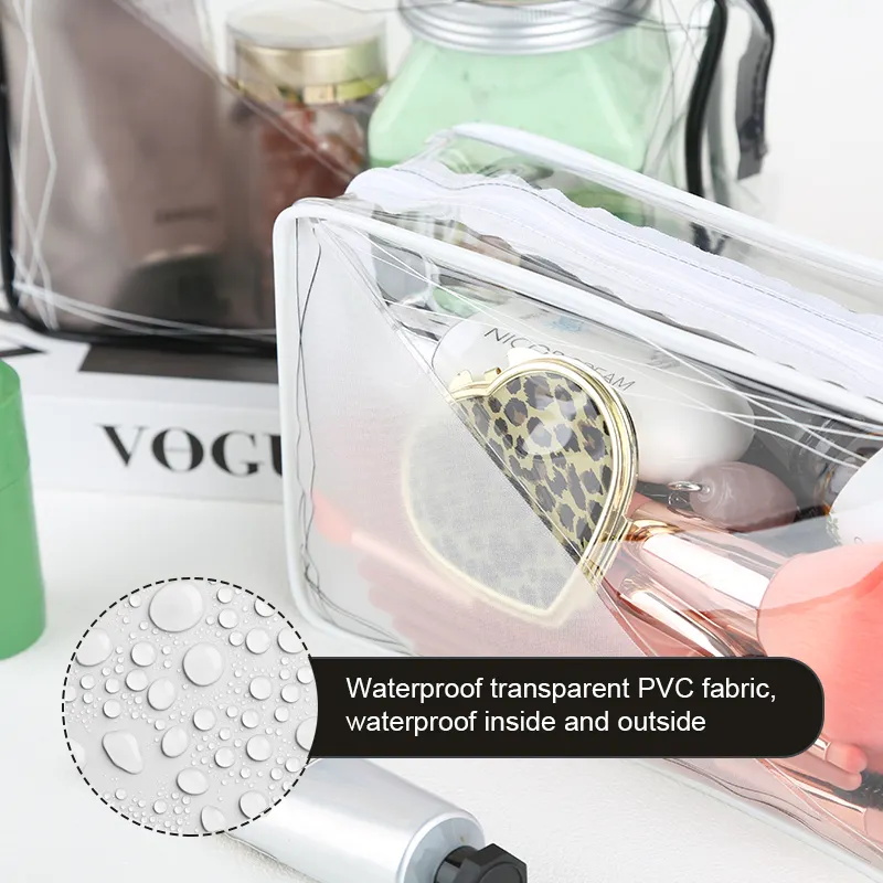 Makeup Cosmetic Bag Transparent Toiletry Bag For Women Men